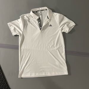 Adidas white golf polo. Size small